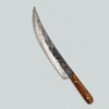 AdhaKen AK-11 Fish Cutting Knife with File Steel Blade and Sheesham Wood Handle for Professional Fish Processing