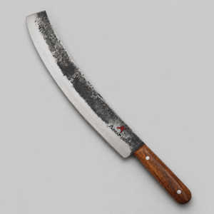 AdhaKen AK-24 Fish Cutting Knife with File Steel Blade and Sheesham Wood Handle for Professional Fish Processing