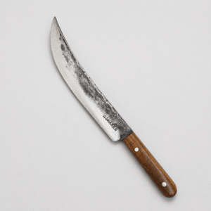 AdhaKen AK-27 Fish Cutting Knife with File Steel Blade and Sheesham Wood Handle for Professional Fish Processing