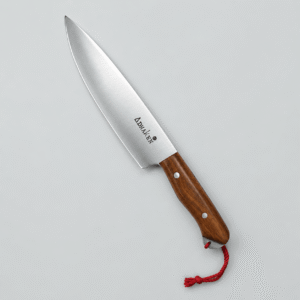 AdhaKen AK23B Camping Knife with File Steel Blade and Sheesham Wood Handle for Outdoor Camping and Survival