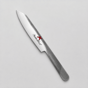 AdhaKen AK-9 Butchering Knife with File Steel Blade and Solid File Handle for Professional Meat Cutting