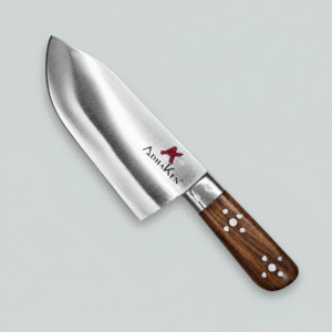 AdhaKen® Skinner Knife AK-82 – Professional Butcher Skinning Knife (Spring Steel Blade, 15cm)