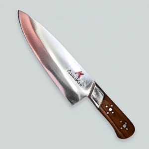 AdhaKen® Skinner Knife AK-83 – Professional Butcher Skinning Knife (20cm Spring Steel Blade)