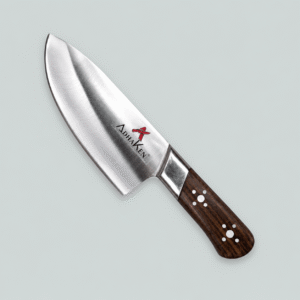 AdhaKen® Skinner Knife AK-84 – Professional Butcher Skinning Knife (16.5cm Spring Steel Blade)
