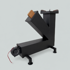 4 inch heavy duty rocket stove black portable wood stove for outdoor cooking