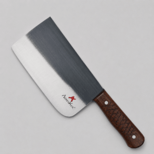 AdhaKen AK91B chicken cutting knife 740 gram C80 steel butcher knife with Sheesham wood handle