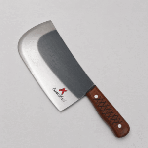 AdhaKen AK91C chicken cutting knife 700 gram C80 steel butcher knife with Sheesham wood handle