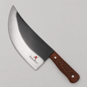 AdhaKen AK91D chicken cutting knife 680 gram C80 steel butcher knife with Sheesham wood handle