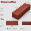 Natural red sharpening stone 18x5x4 cm 780gm for knife sharpening