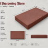 Red sharpening stone 30x20 cm heavy duty 5.9kg for knife sharpening
