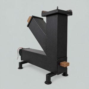 4 inch heavy duty rocket stove black portable wood stove for outdoor cooking