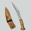 AdhaKen AK101 Agricultural Kukri Knife 300g with 24cm spring material blade and wooden handle for farming and garden work