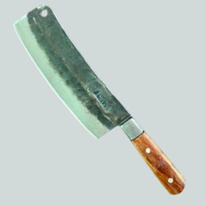 AdhaKen AK107 Kashmiri Butcher Knife 850–950g High Carbon Steel Meat Cutting Knife with Sheesham Wood Handle
